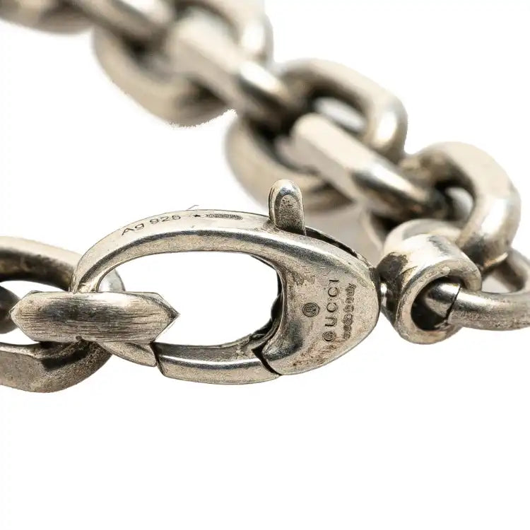 Gucci Sterling Silver Interlocking G Chain Bracelet