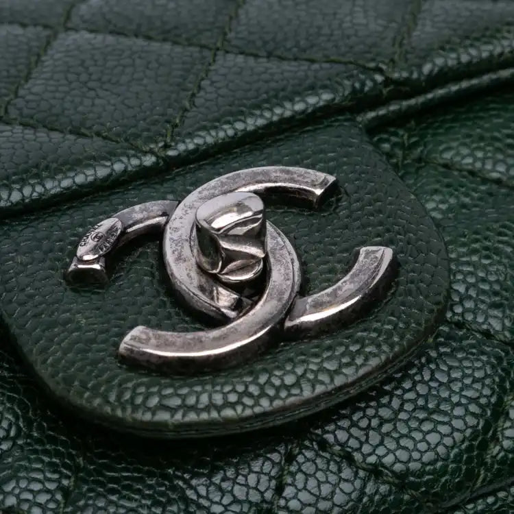 Chanel Medium Quilted Iridescent Caviar Easy Flap