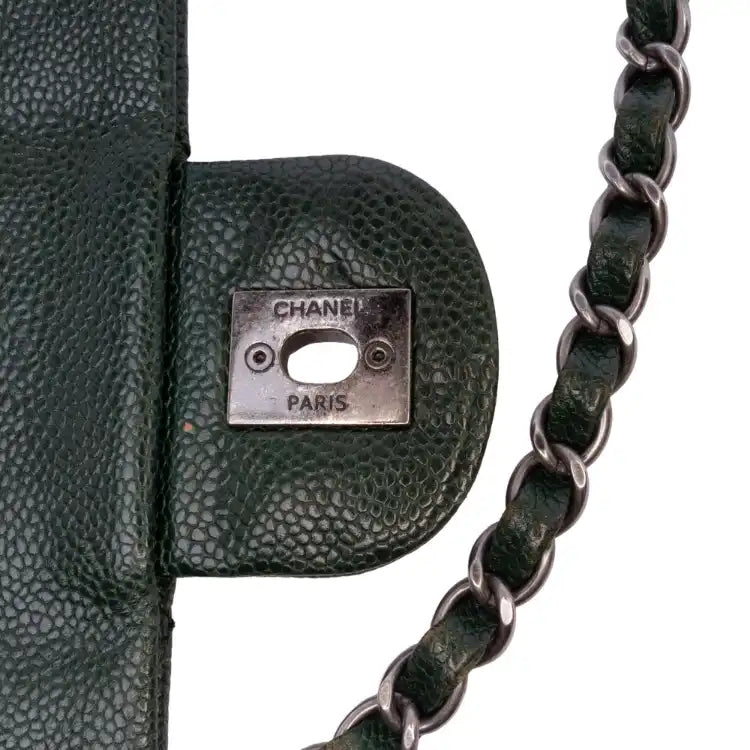 Chanel Medium Quilted Iridescent Caviar Easy Flap