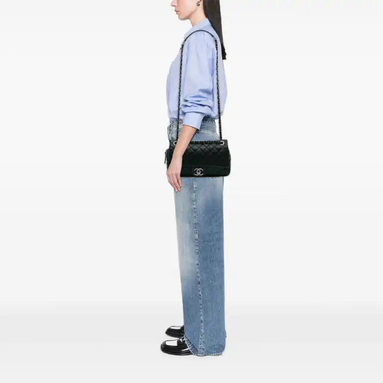 Chanel Medium Quilted Iridescent Caviar Easy Flap