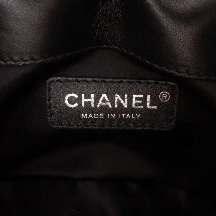 Chanel Mini Patent Lace Kiss Lock Flap Double Bag