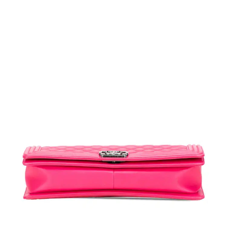 Chanel Quilted Lambskin Boy Flap Clutch