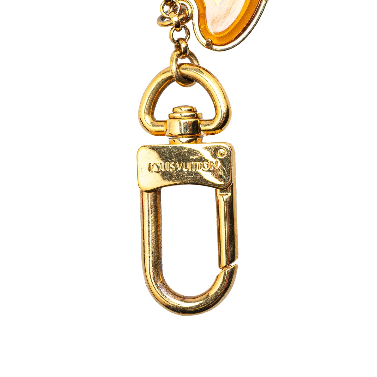 Louis Vuitton Gold Plated Bee Flower Bag Charm Key Chain