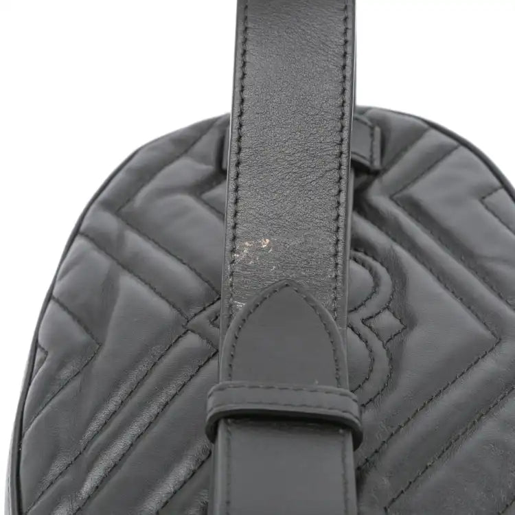 Gucci GG Marmont Matelasse Leather Animalier Belt Bag