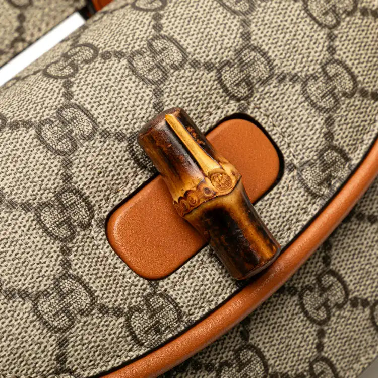 Gucci Mini GG Supreme Web Bamboo 1947 Belt Bag