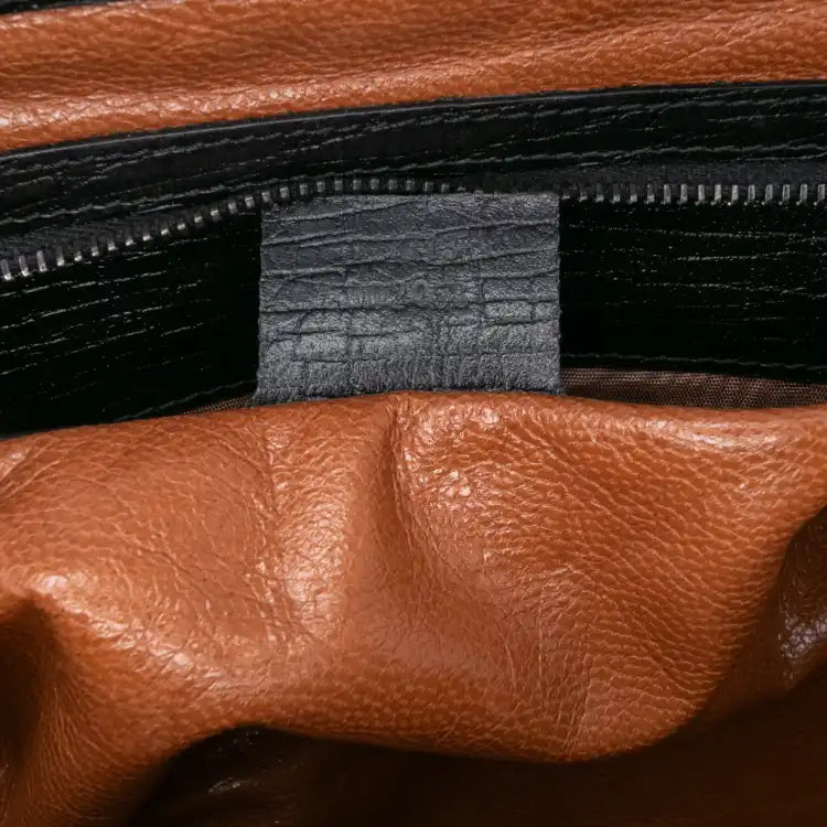 Leather Bamboo Bullet Shoulder Bag
