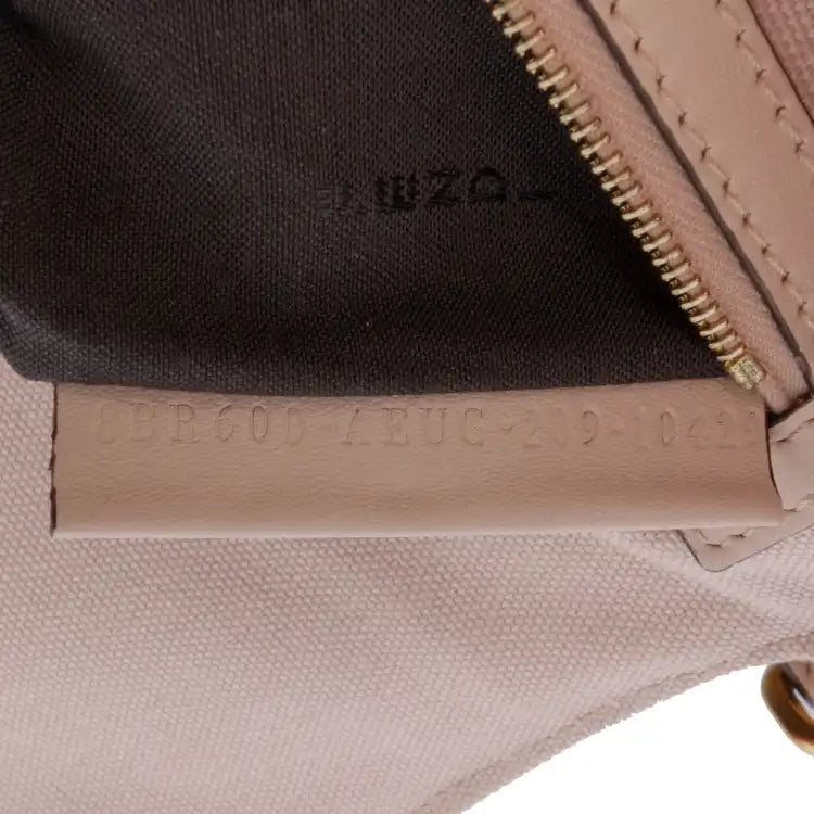 Fendi Zucca Embroidered Canvas Baguette Satchel