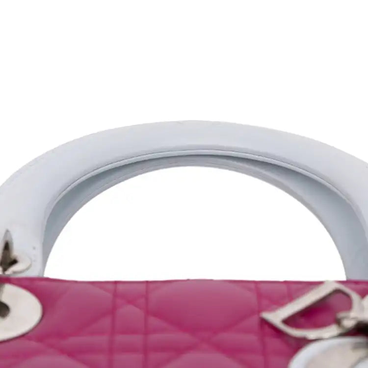 Dior Large Bicolor Lambskin Cannage Lady