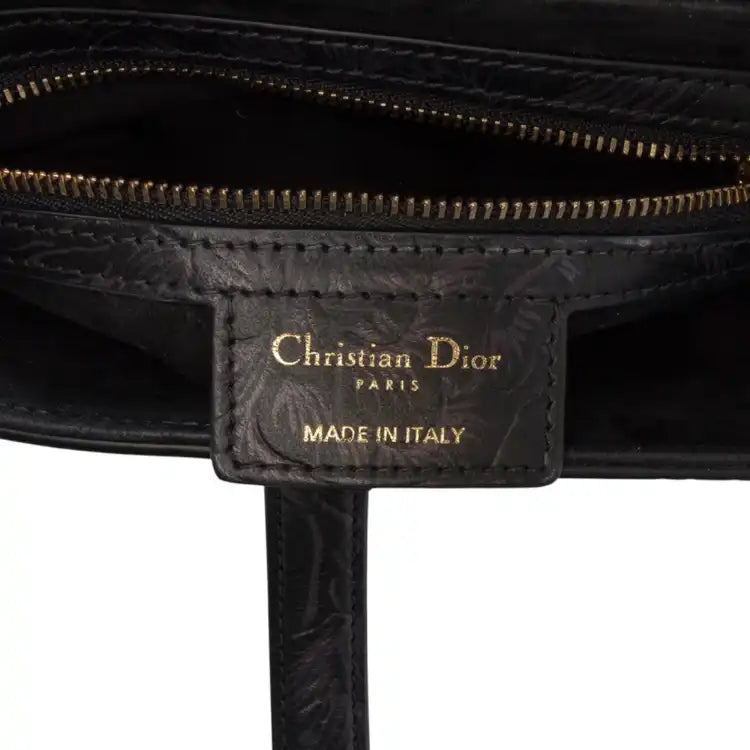 Dior Embossed Calfskin Jardin Botanique Saddle Bag