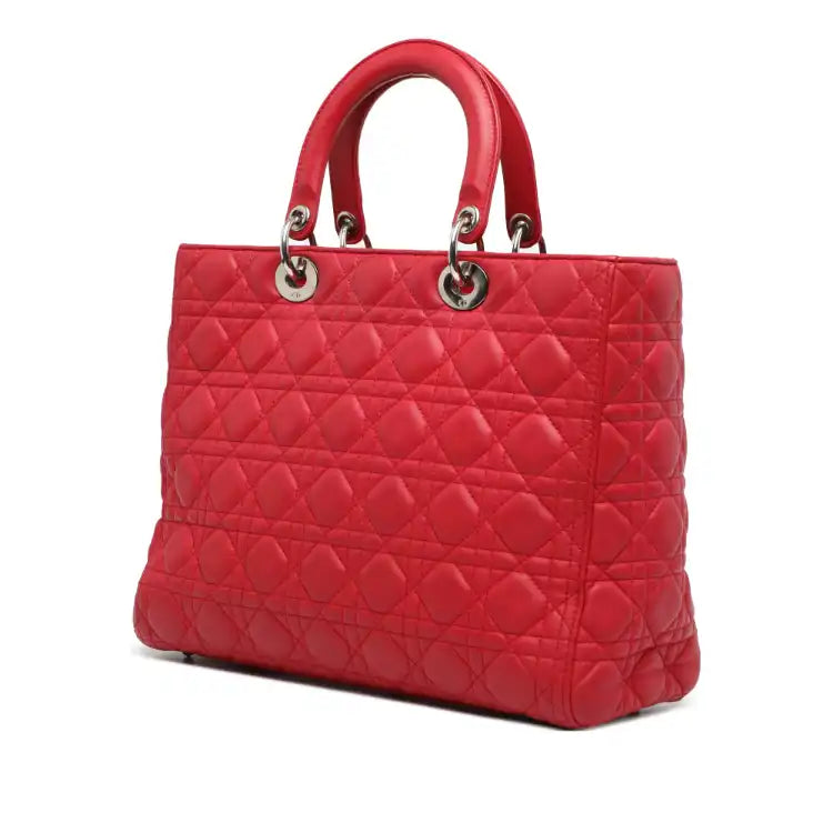 Dior Large Lambskin Cannage Lady