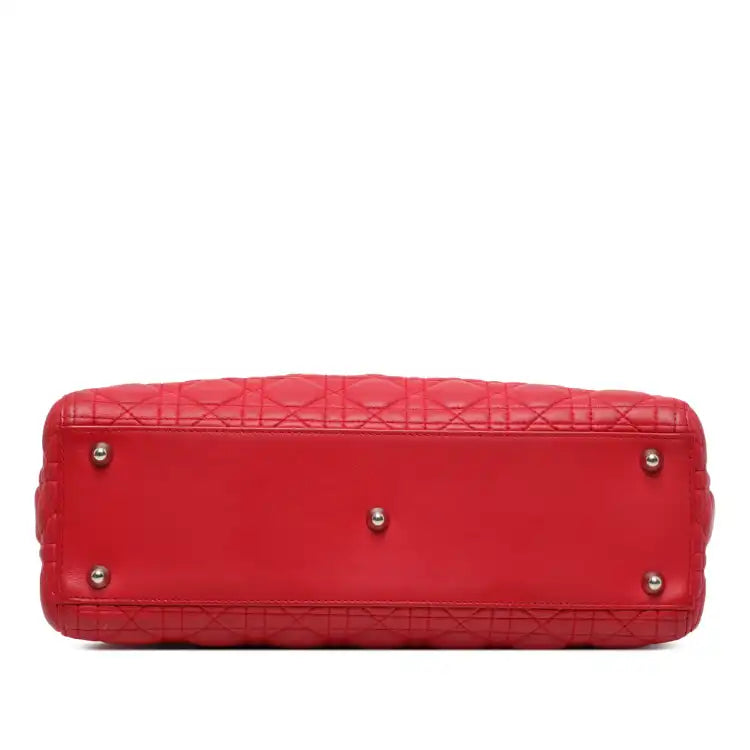 Dior Large Lambskin Cannage Lady