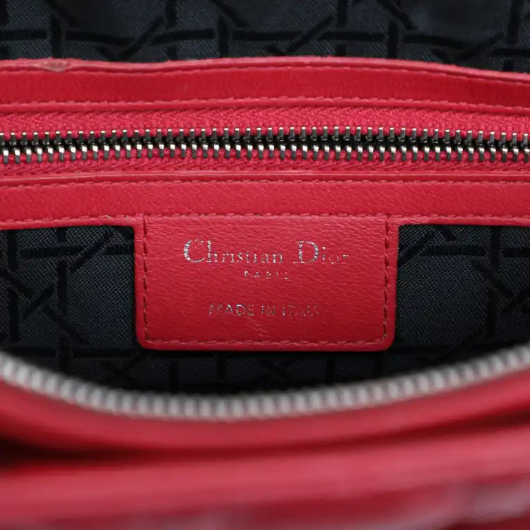 Dior Large Lambskin Cannage Lady