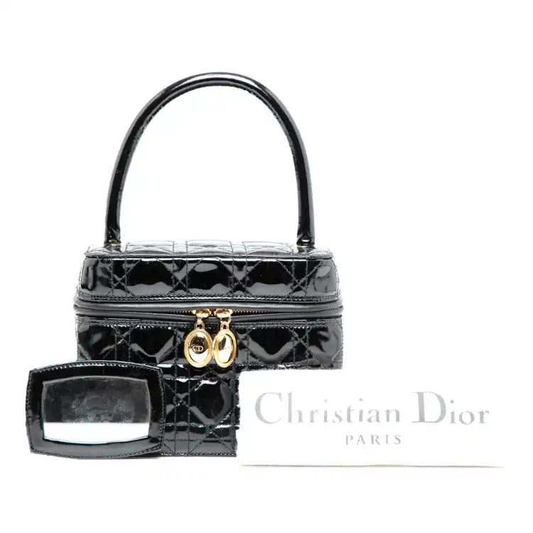 Dior Patent Cannage Vanity Case