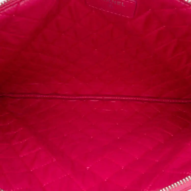 Chanel Large Quilted Lambskin O Case Clutch