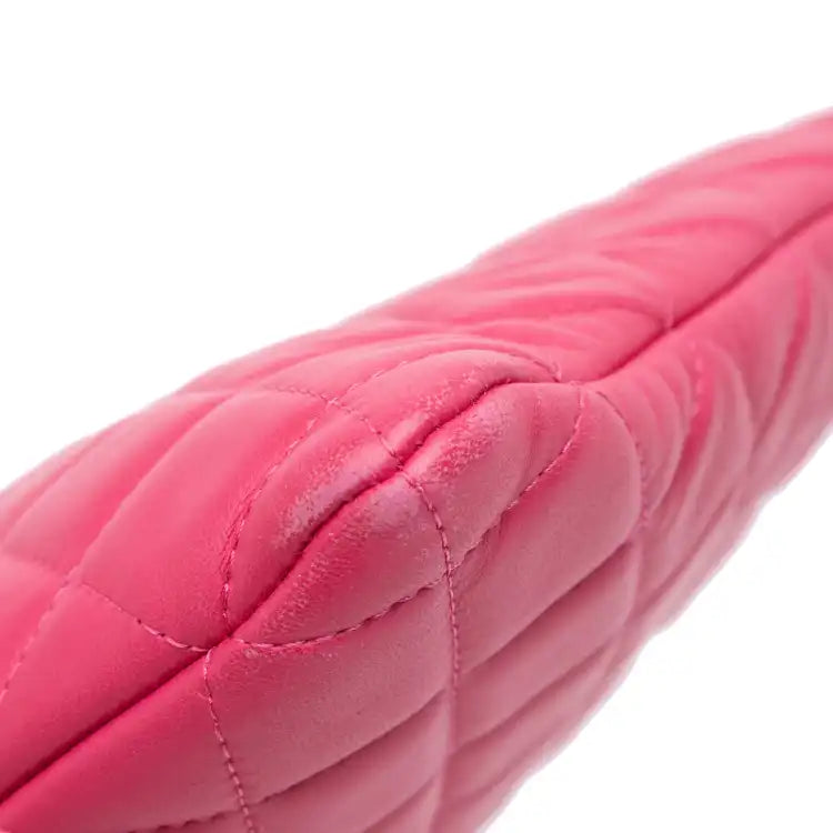 Chanel Large Quilted Lambskin O Case Clutch