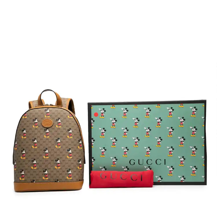 Gucci Disney Small Micro GG Supreme Mickey Mouse Dome Backpack