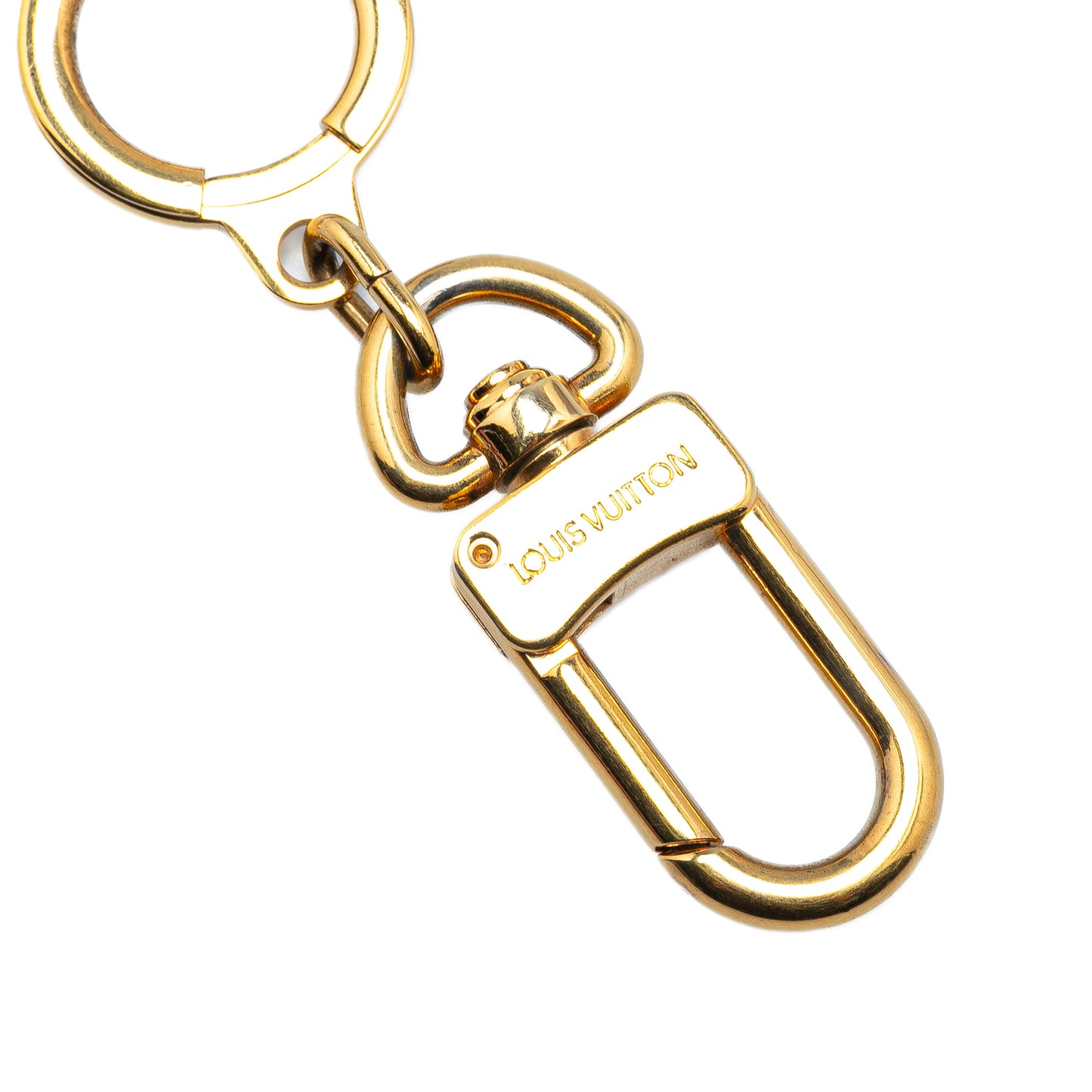 Louis Vuitton Brass Pochette Extender Key Ring