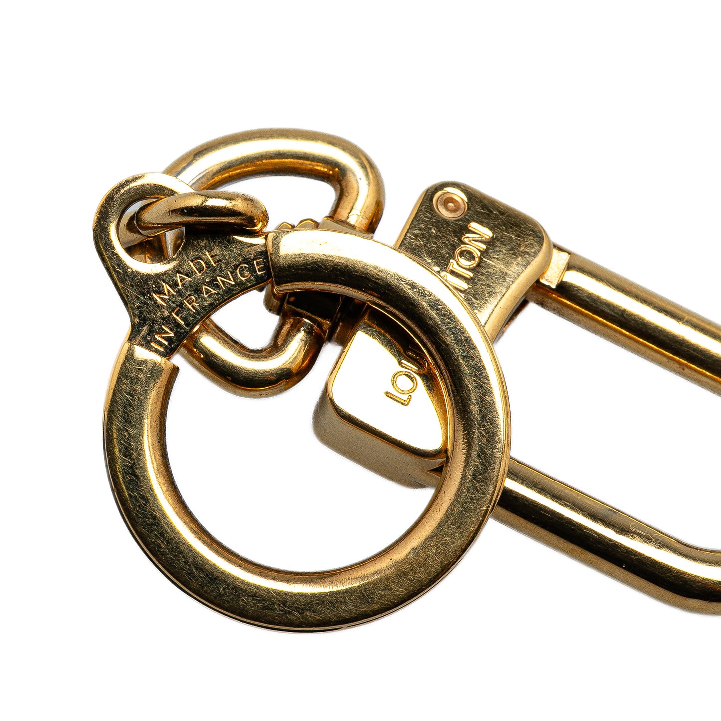 Louis Vuitton Brass Pochette Extender Key Ring