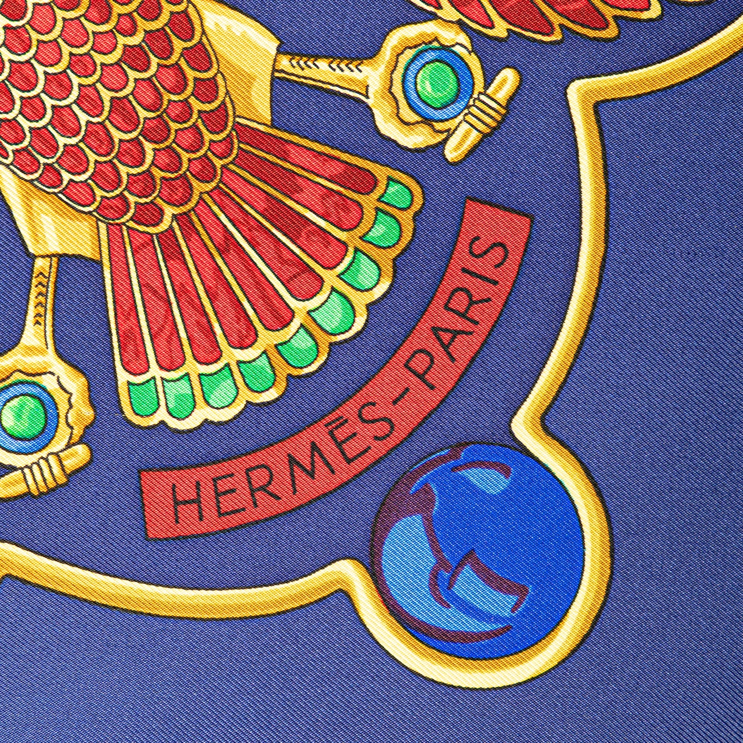 Hermès Scarabees Et Pectoraux Silk Scarf
