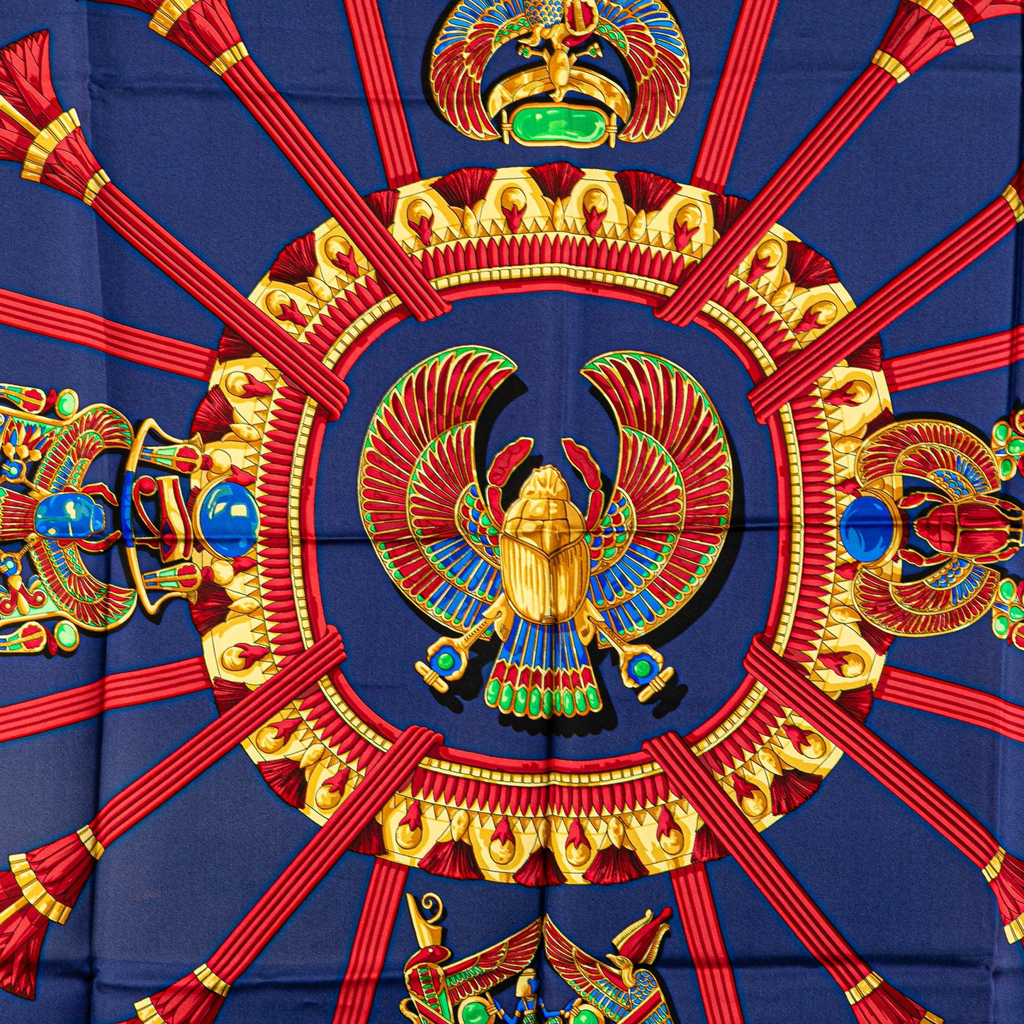 Hermès Scarabees Et Pectoraux Silk Scarf