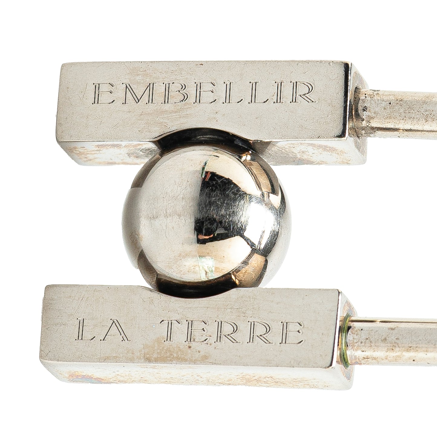 Hermès Palladium Plated LHomme Peut Embellir La Terre Cadena Lock