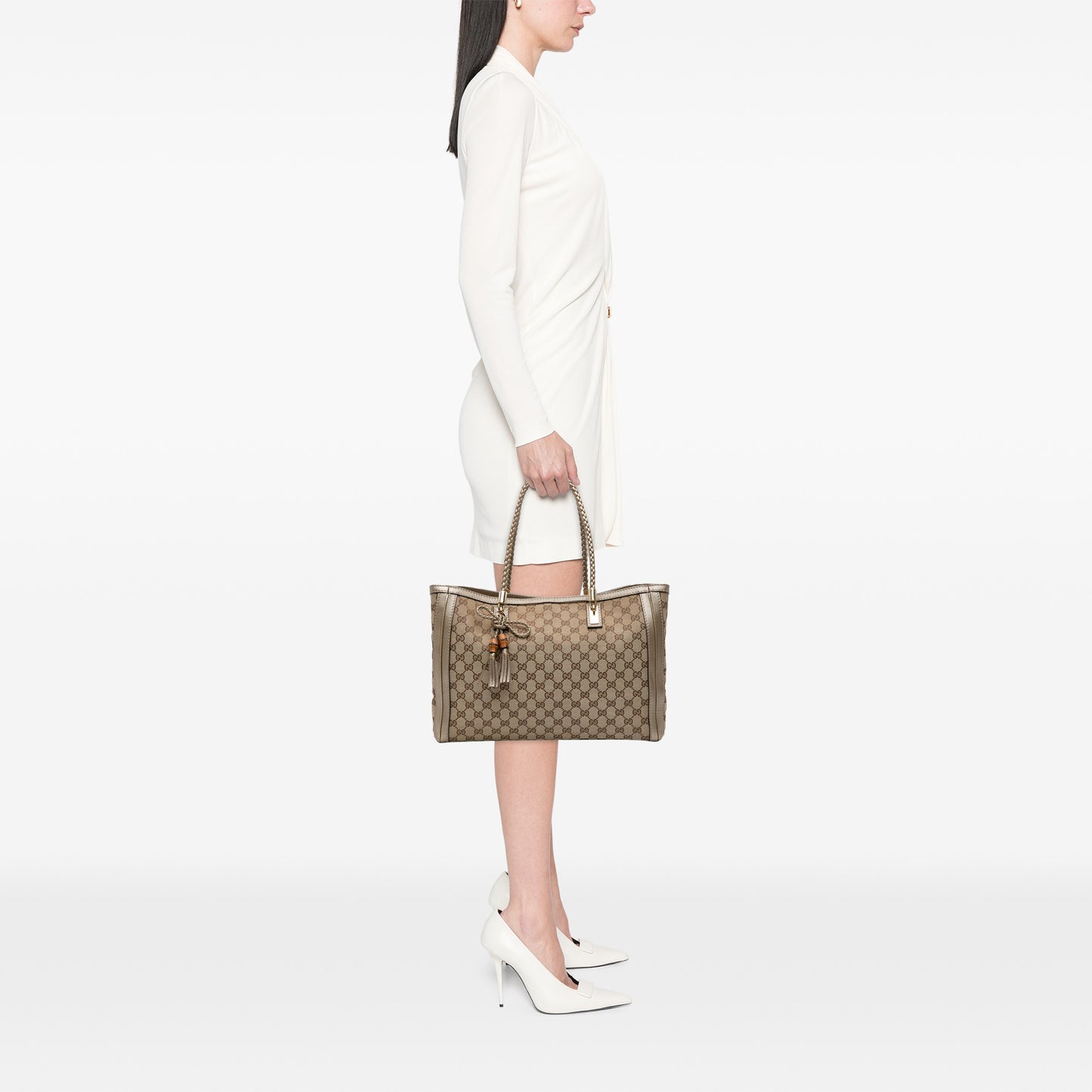 Gucci Medium GG Canvas Bella Tote