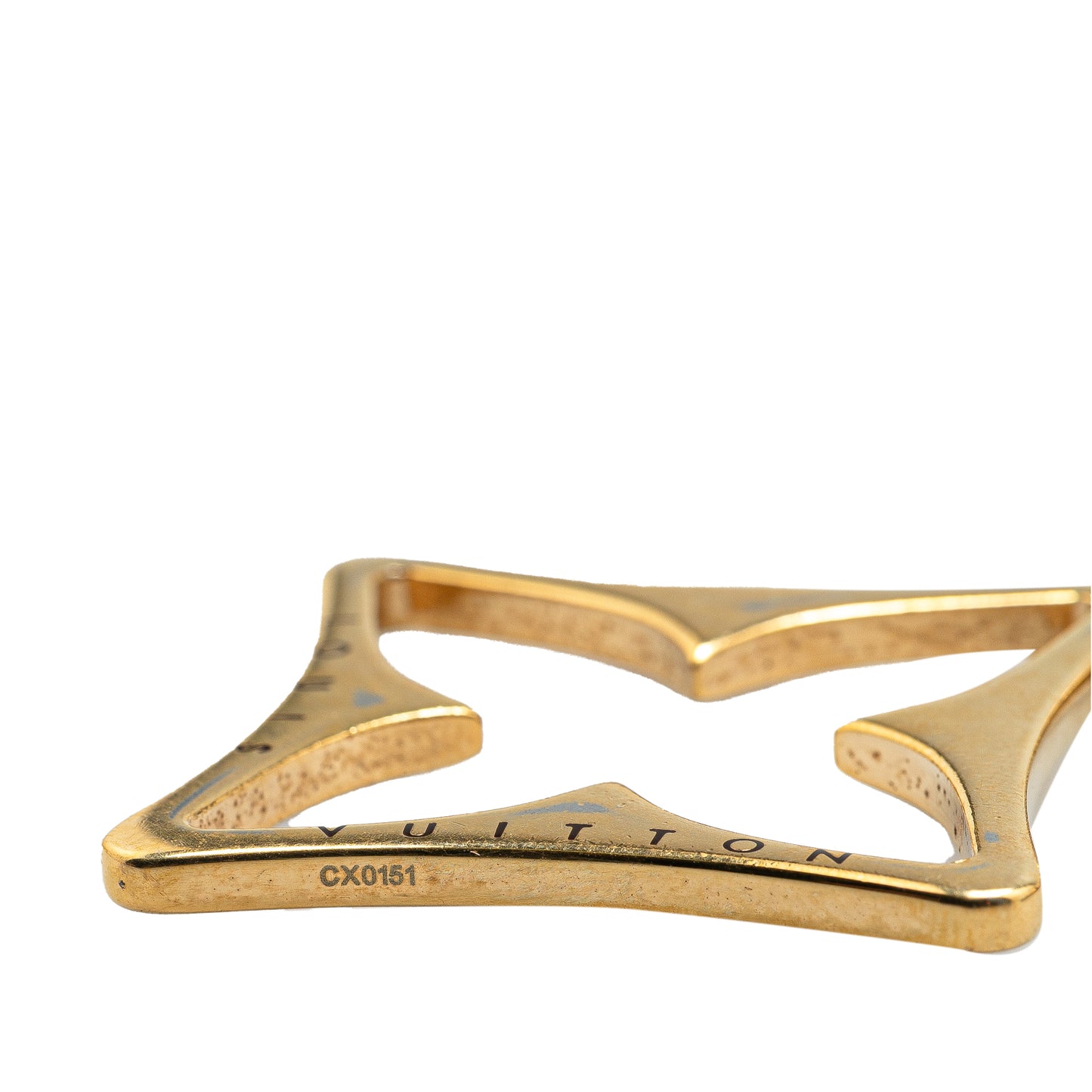 Louis Vuitton Gold Plated Enamel Puzzle Key Ring and Bag Charm