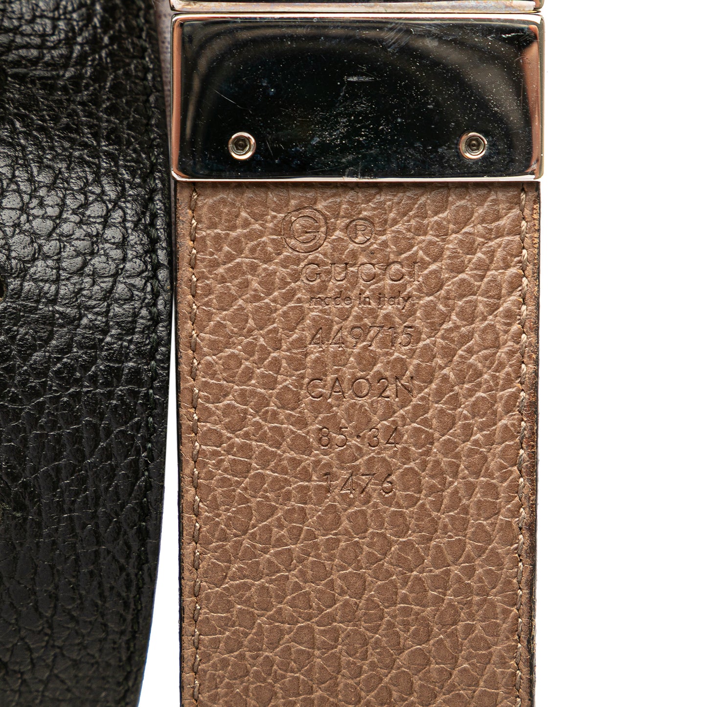 Gucci Leather 1973 Reversible Belt