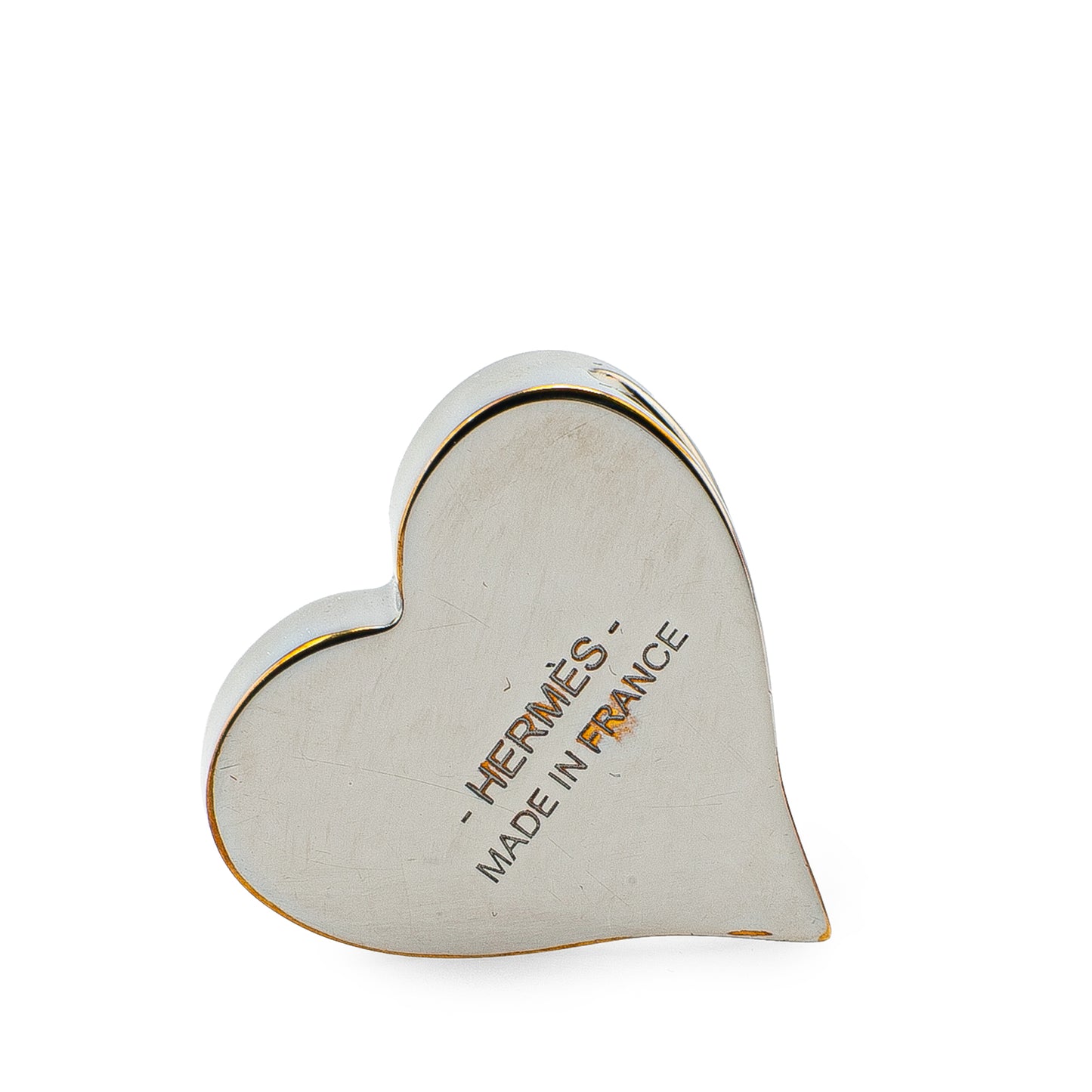 Hermès Palladium Plated Tea Time Heart Twilly Ring