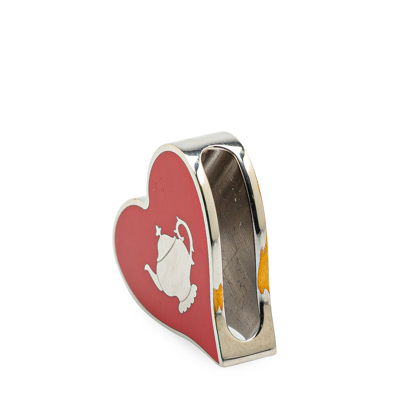 Hermès Palladium Plated Tea Time Heart Twilly Ring