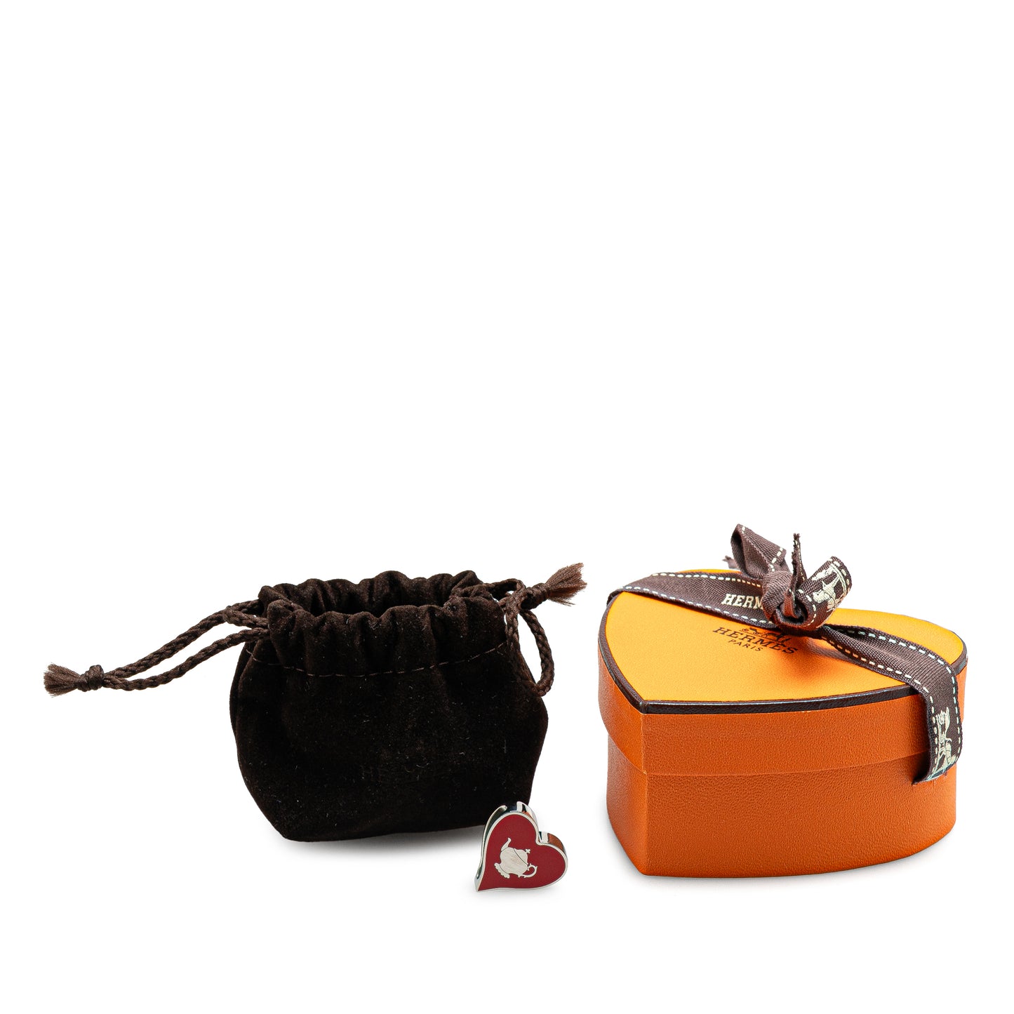 Hermès Palladium Plated Tea Time Heart Twilly Ring