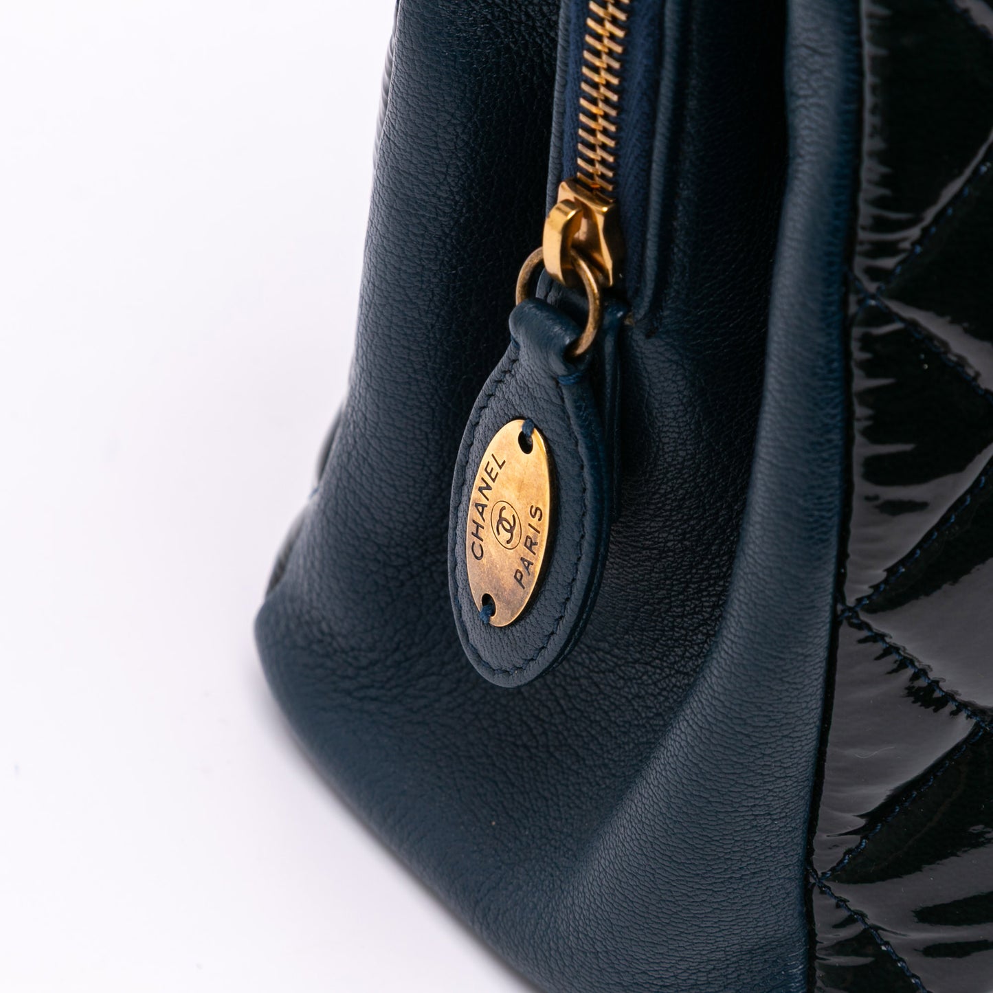 Chanel Paris Salzburg Patent and Goatskin CC Eyelet Tote