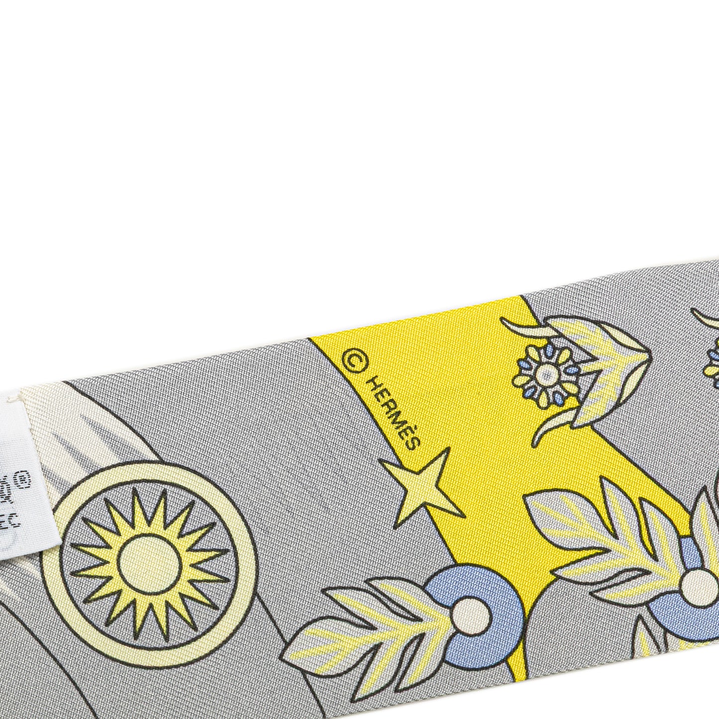Hermès La Source de Pegase Silk Twilly Scarf