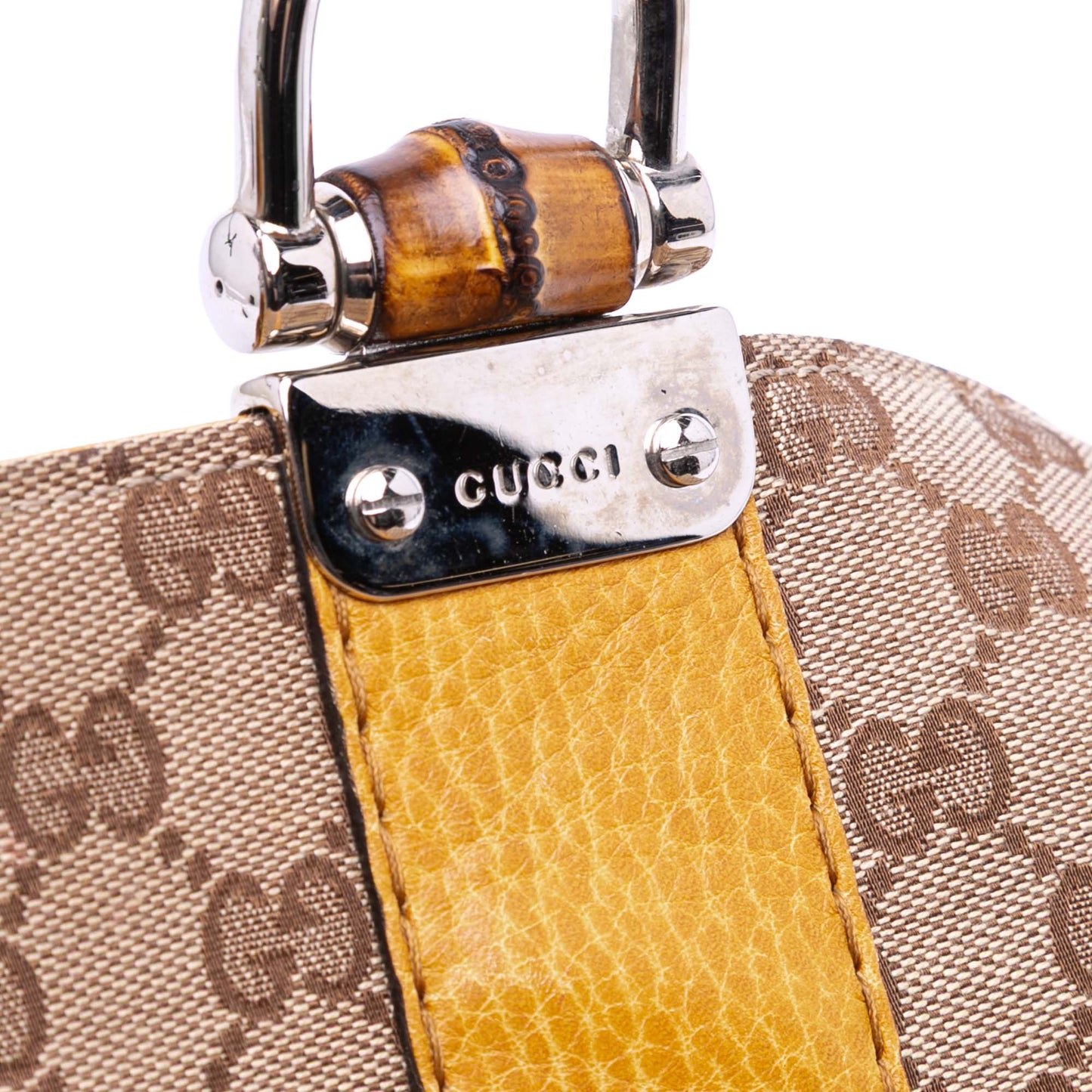 Gucci Medium GG Canvas Bamboo Libeccio Tote