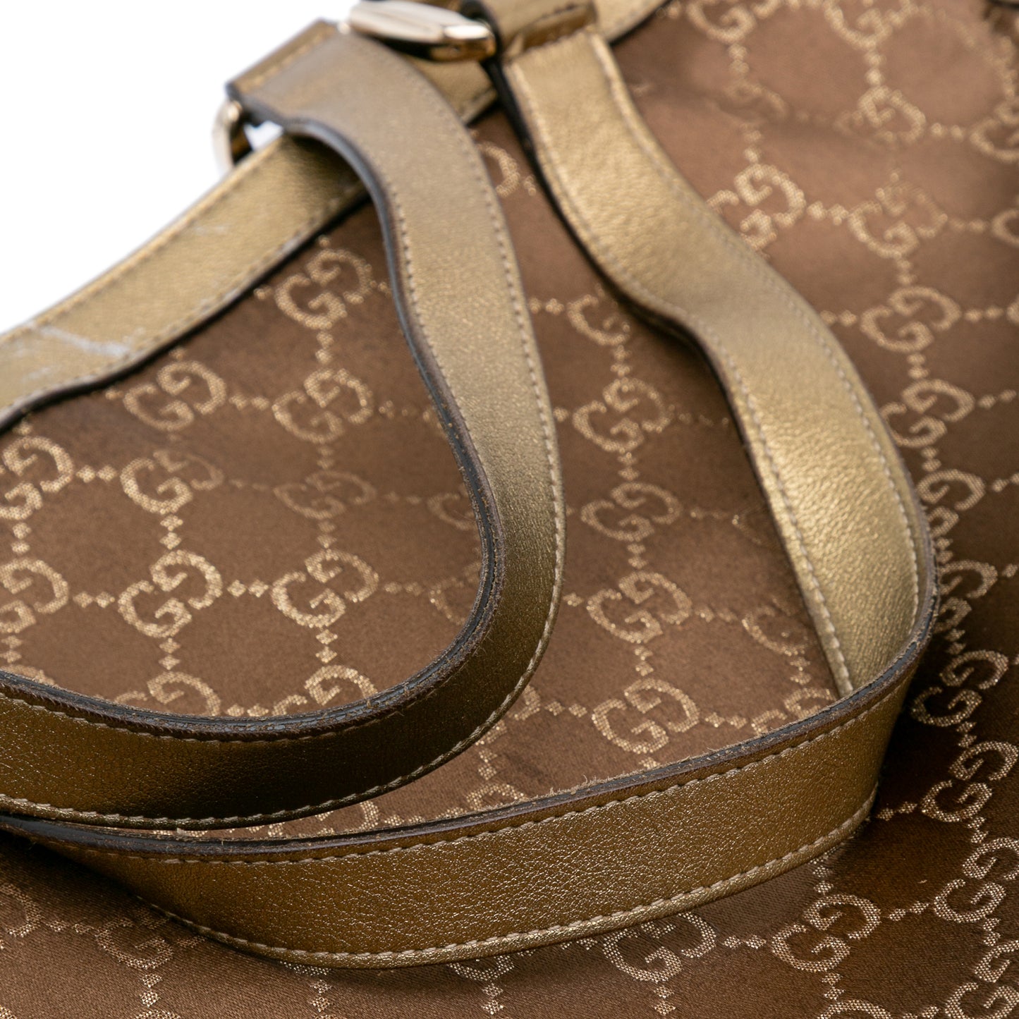 Gucci GG Satin Abbey D Ring Tote