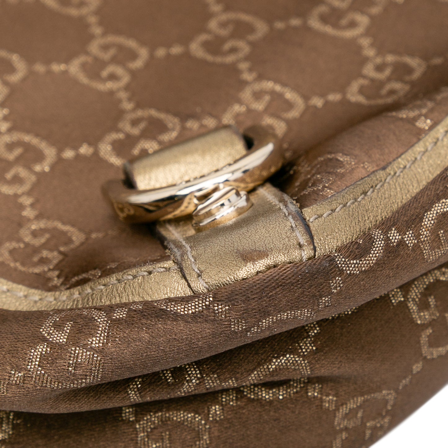 Gucci GG Satin Abbey D Ring Tote