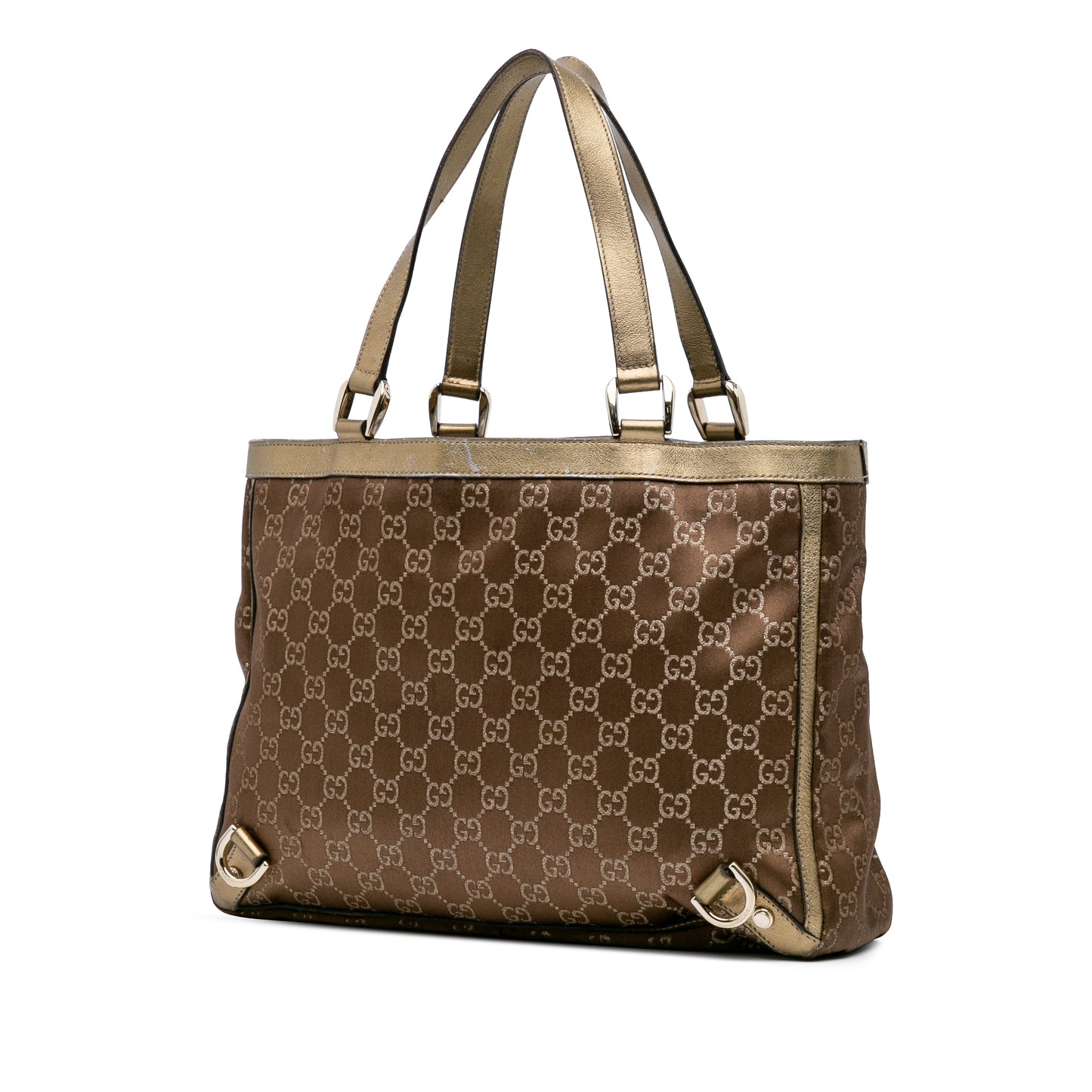 Gucci GG Satin Abbey D Ring Tote