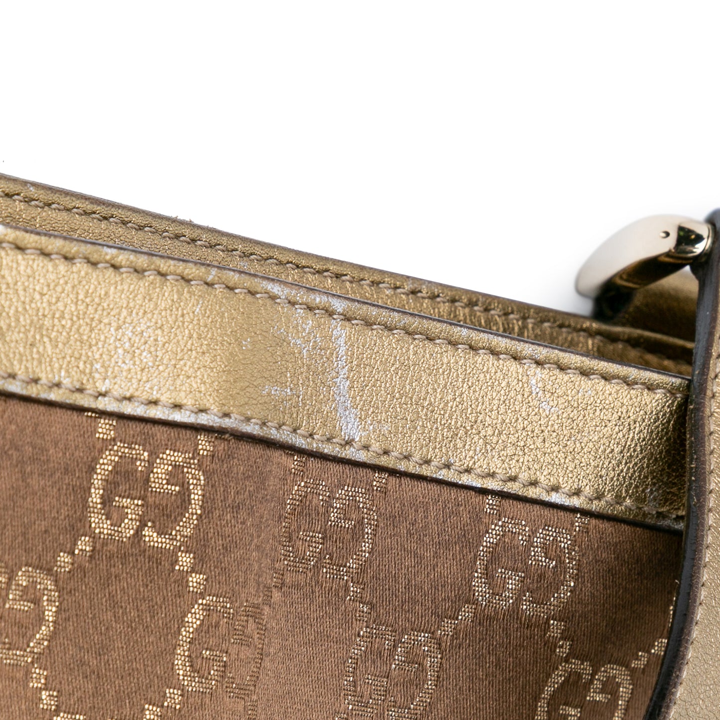 Gucci GG Satin Abbey D Ring Tote