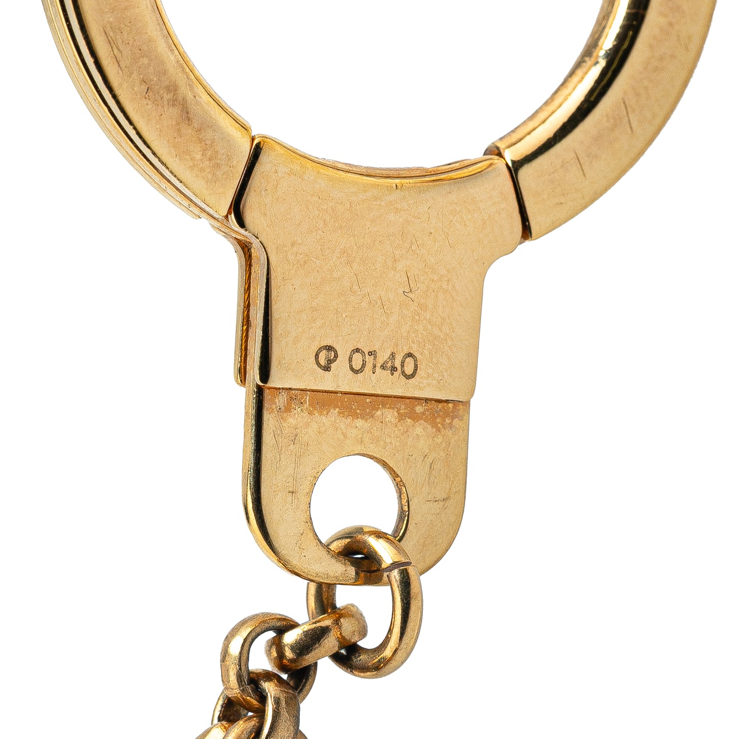 Louis Vuitton Gold Plated Monogram Pretty Charms Key Chain Holder and Bag Charm