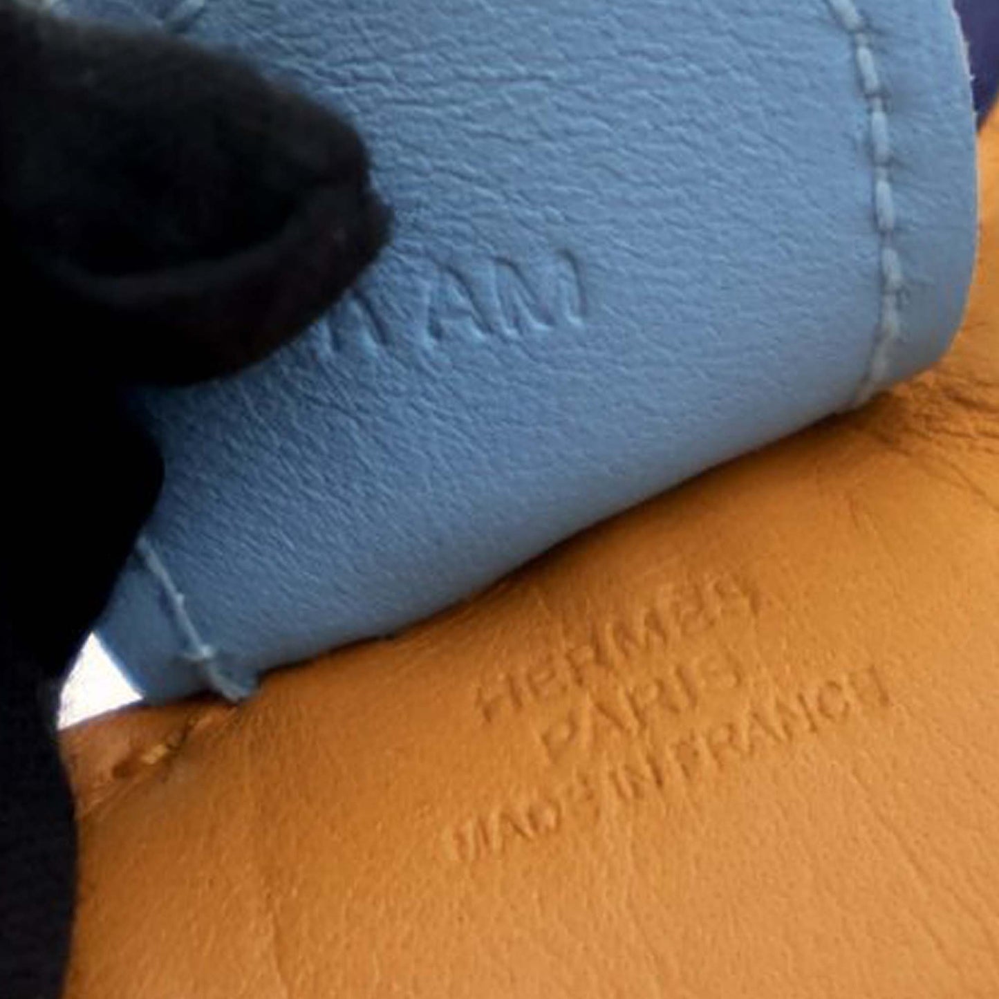 Hermès Milo Lambskin Grigri Rodeo Bag Charm MM