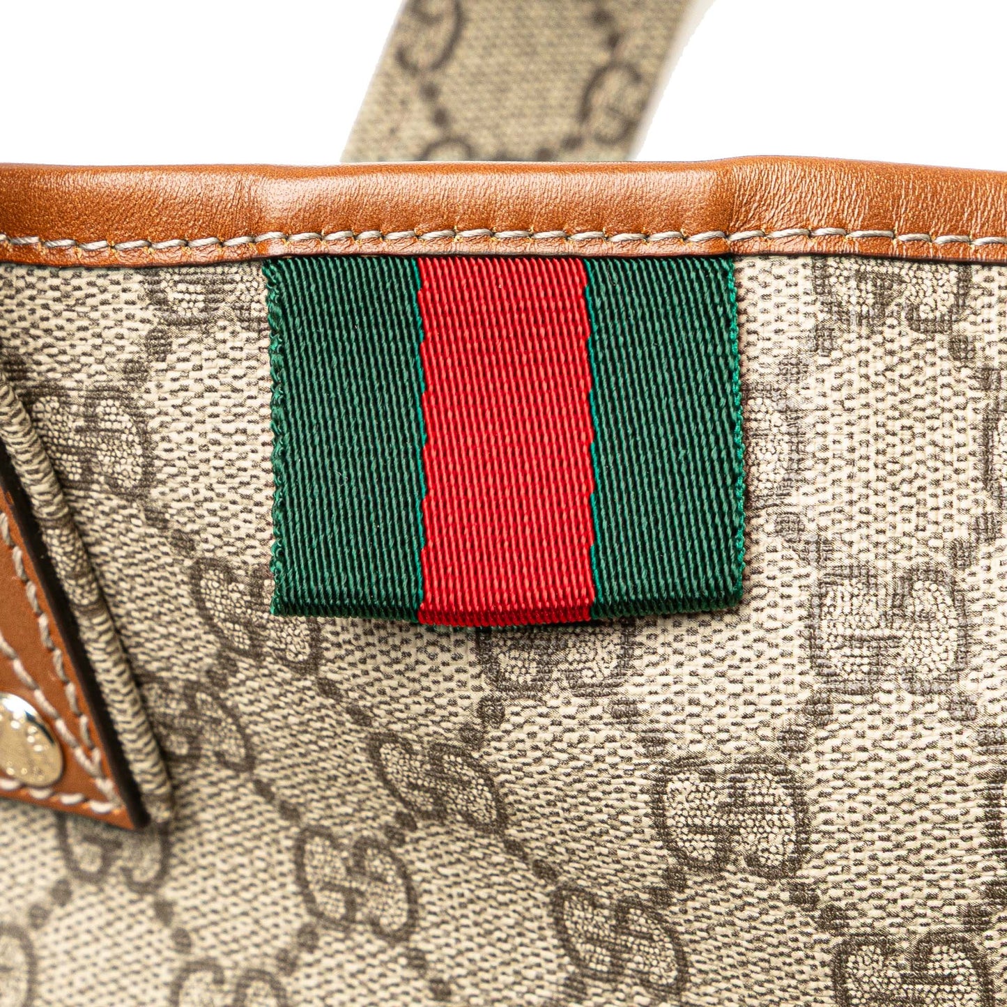 Gucci Medium GG Supreme Web Loop Tote