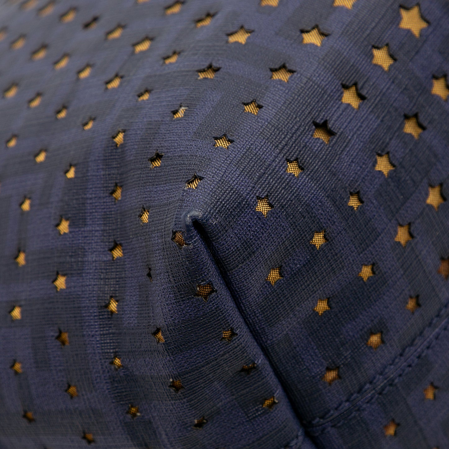 Fendi Medium Coated Canvas Laser Cut Star Roll Tote