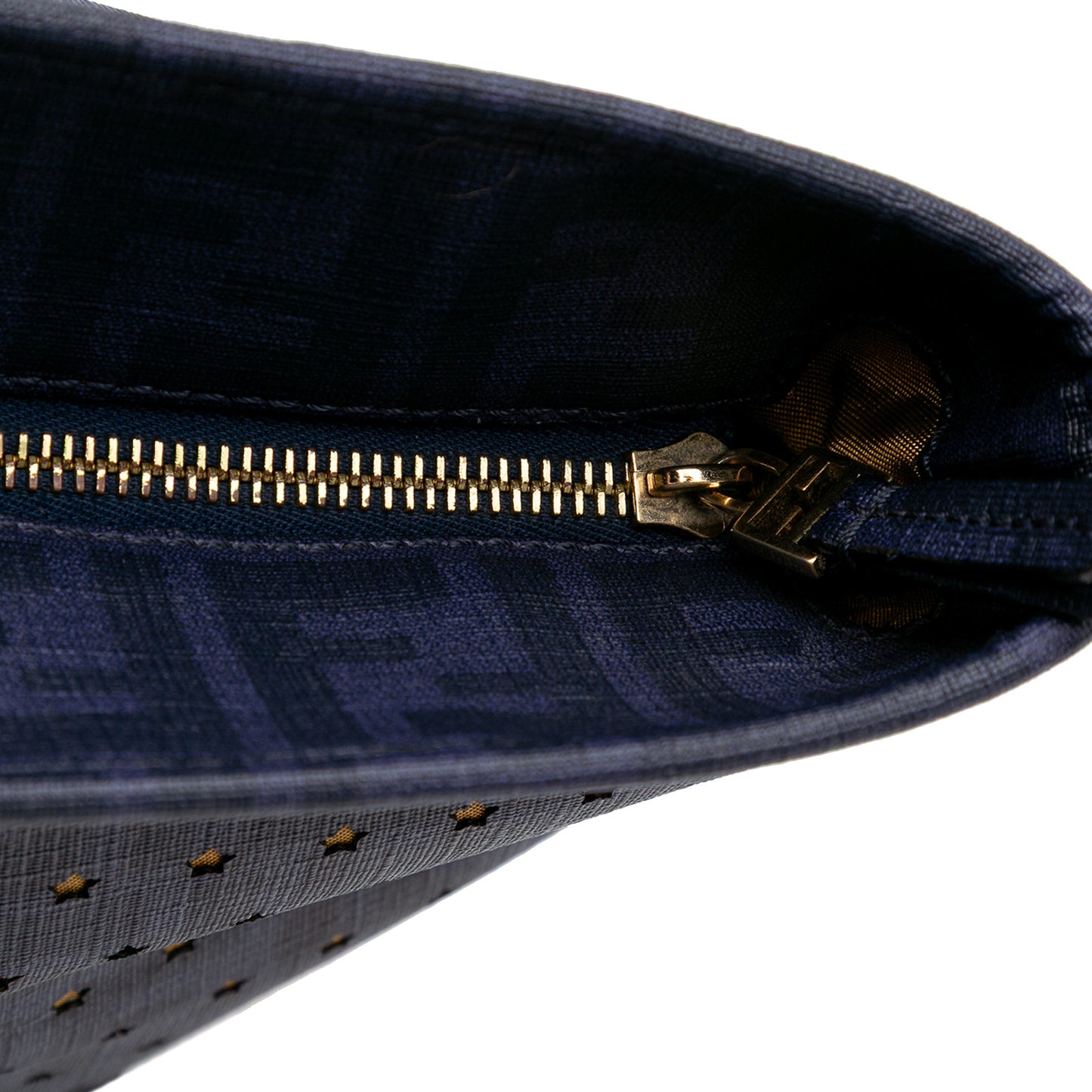 Fendi Medium Coated Canvas Laser Cut Star Roll Tote