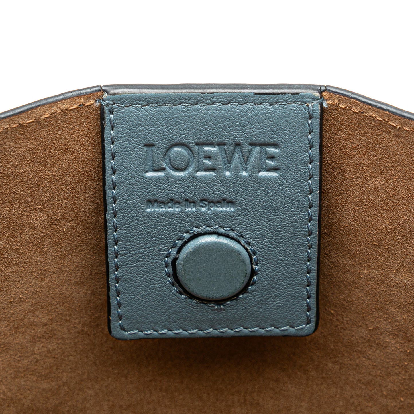 LOEWE Embossed Anagram Leather T Shopper Tote
