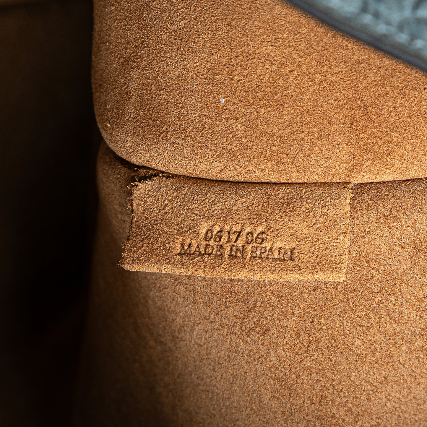 LOEWE Embossed Anagram Leather T Shopper Tote