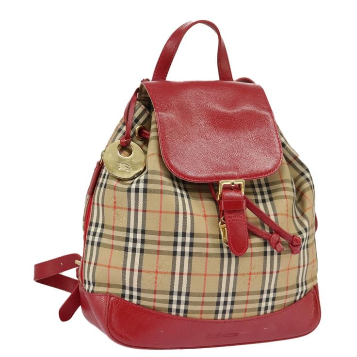 Burberry Haymarket Check Canvas Backpack