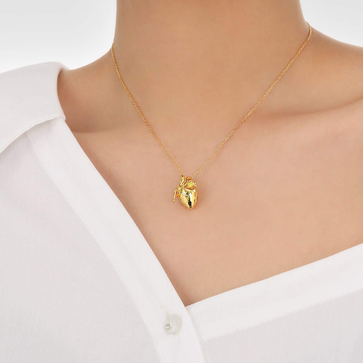 Wedding A Beating Heart 925 Sterling Silver Necklace