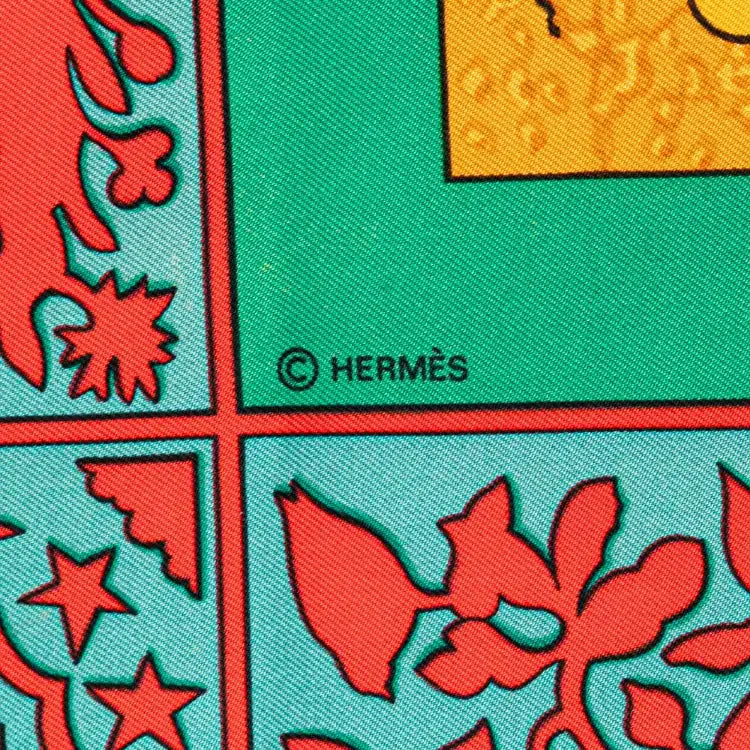 Hermès Early America Silk Scarf