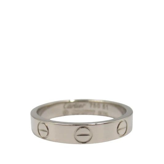 Cartier 18K White Gold Small Love Ring