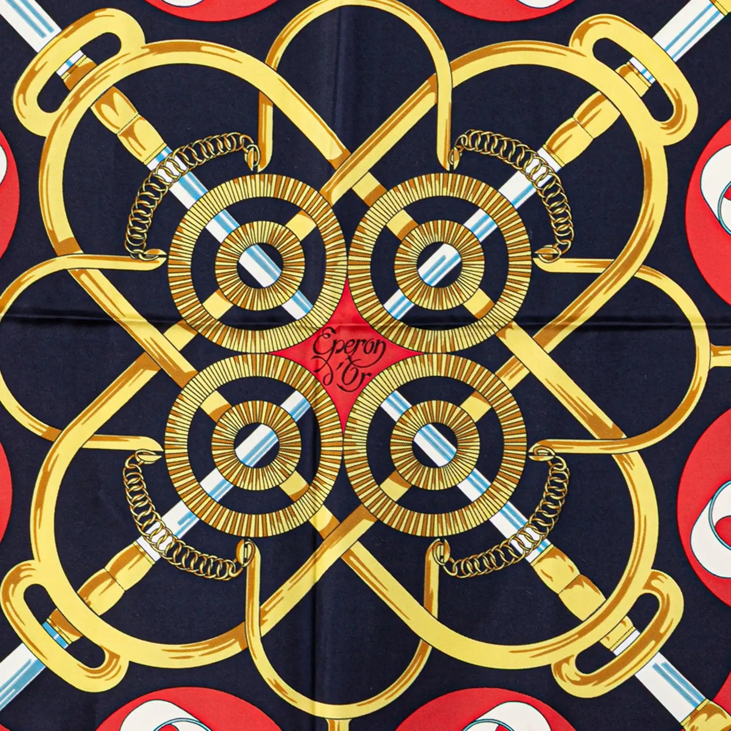 Hermès Eperon d'Or Silk Scarf